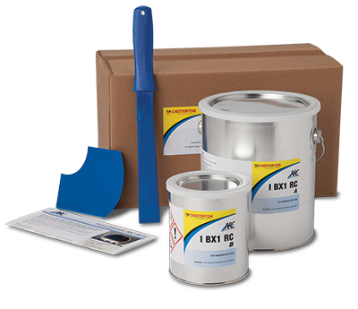 Chesterton ARC I BX1 RC, Rapid-Curing, Trowel-Grade Coating for Coarse Particle Severe Sliding Wear with Impact